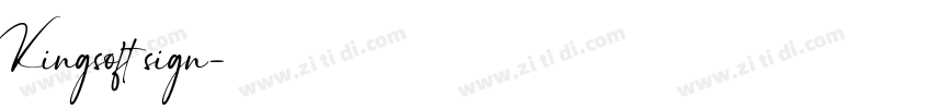 Kingsoft sign字体转换